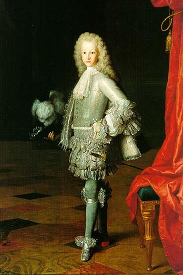 Michel-Ange Houasse Louis King of Spain Sweden oil painting art